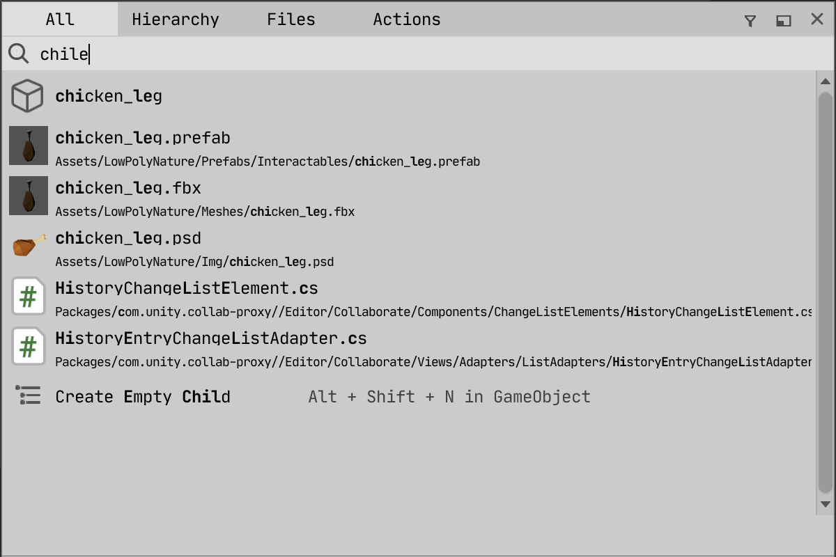 Screenshot example
