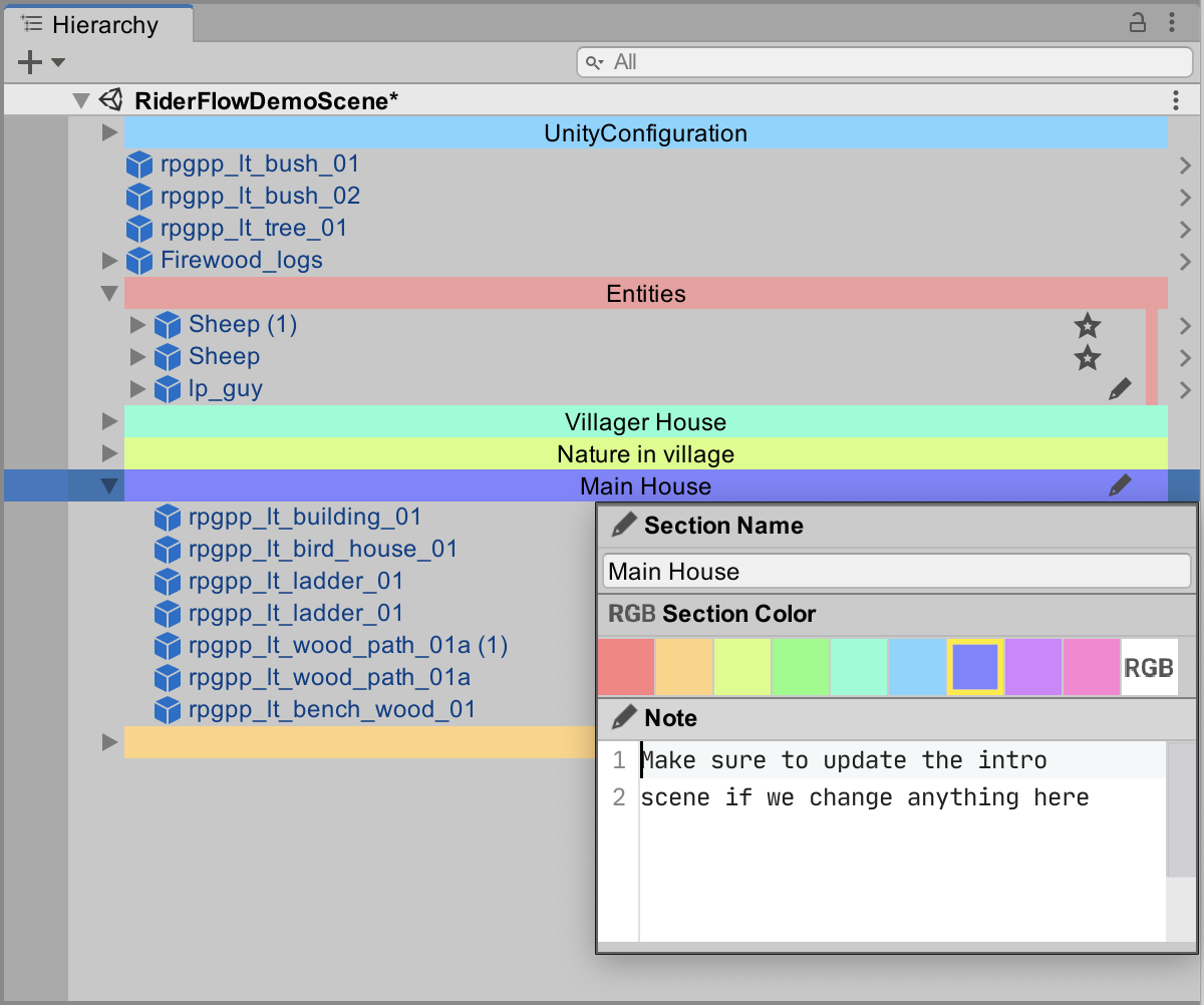 Screenshot example