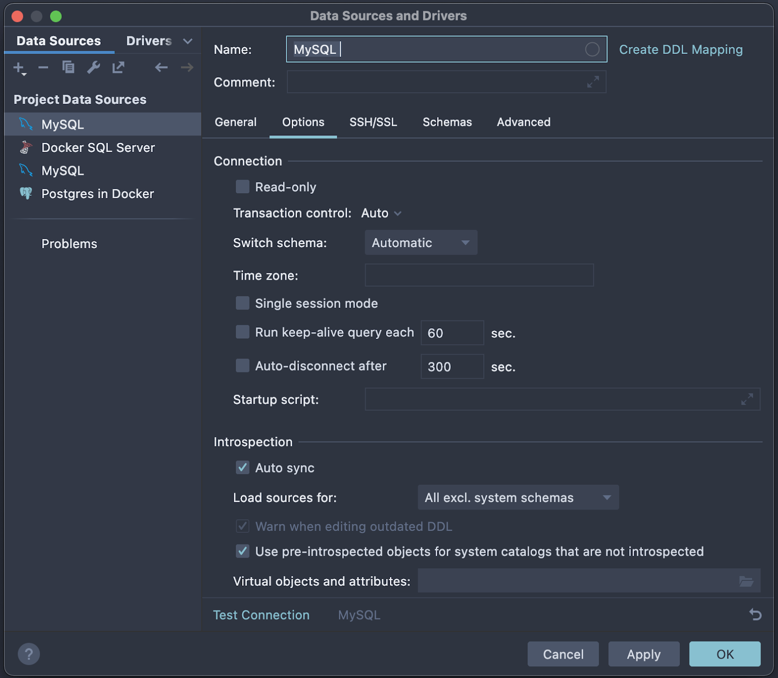 DataGrip: MySQL GUI tool