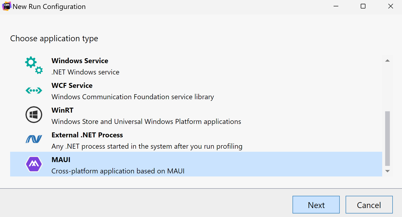 Support for MAUI applications