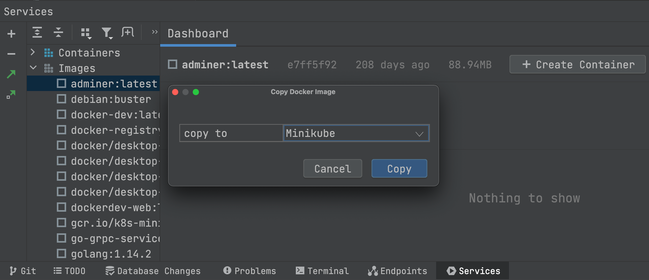Copy Docker Image（复制 Docker 镜像）操作