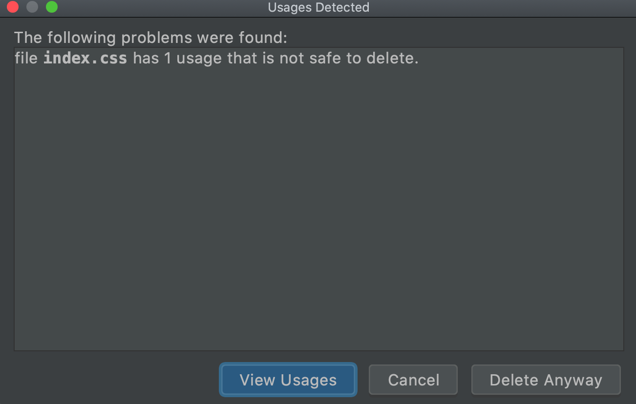 Safe Delete