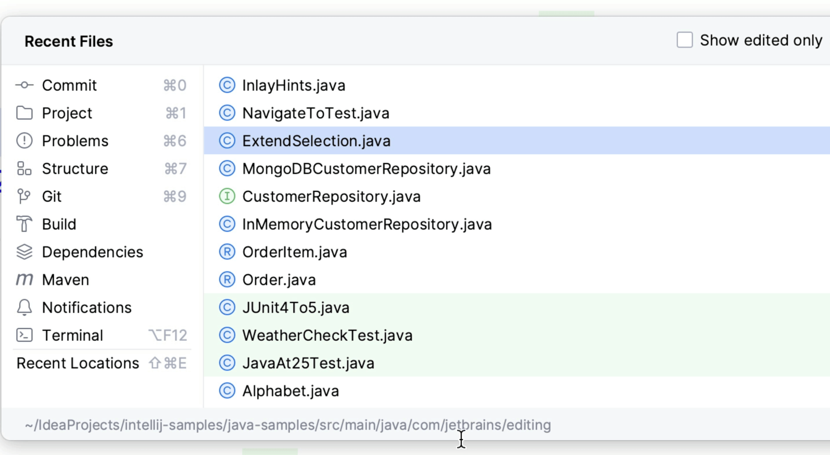 Mnemonic bookmark JetBrains Guide