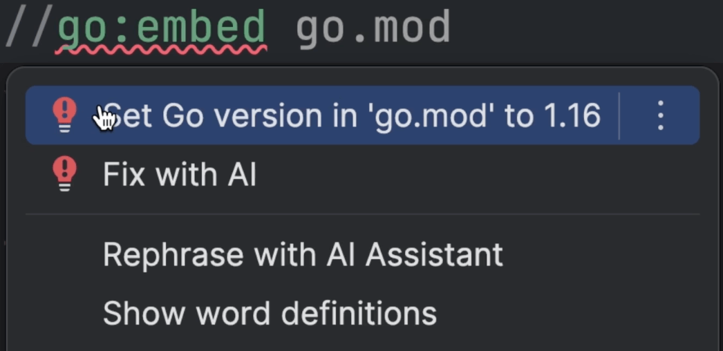 Declare a Targeted Go Version in go.mod