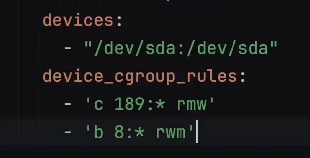 Inspect device_cgroup_rules Values for Errors