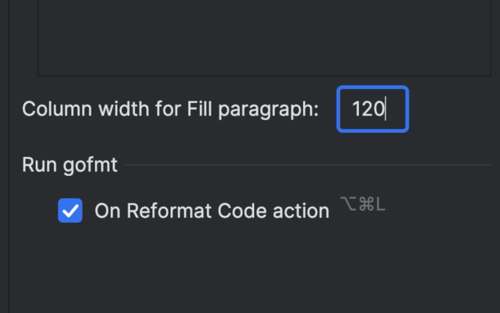 Fill Paragraph for Go Comments