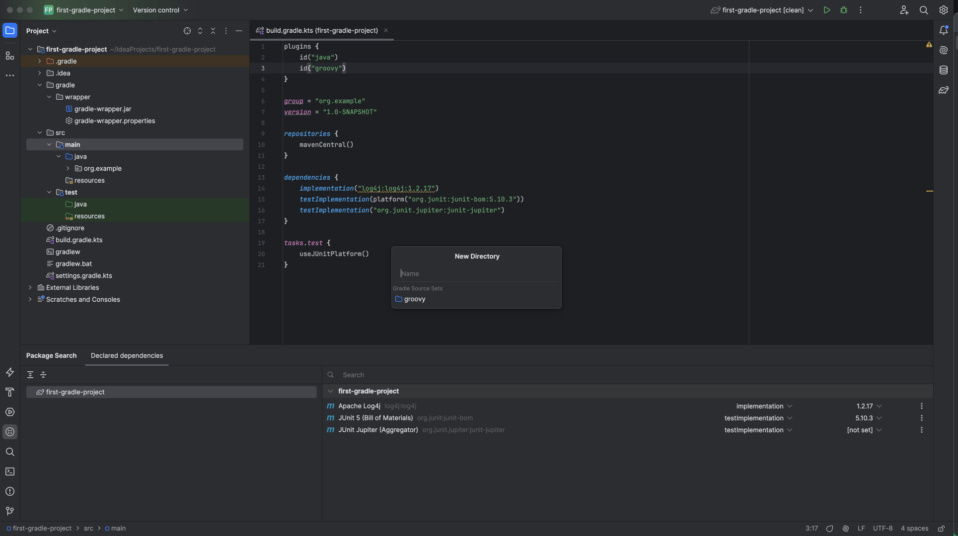 Source set directories
