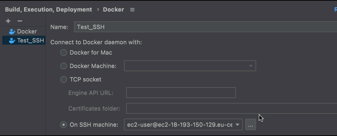 通过 SSH 使用 Docker