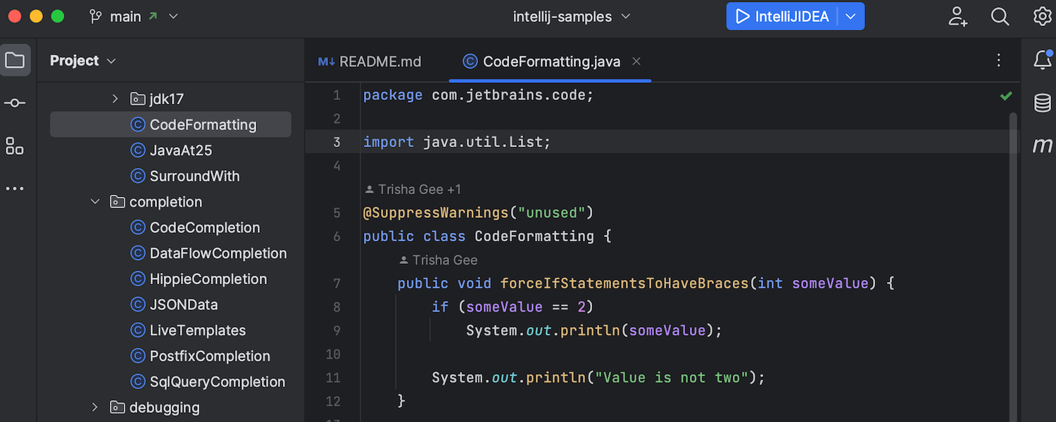 New IntelliJ IDEA UI available via a setting