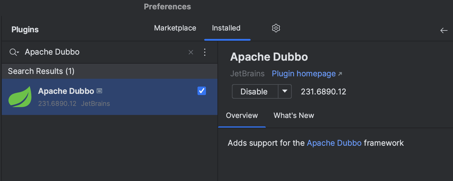 Apache Dubbo 支持