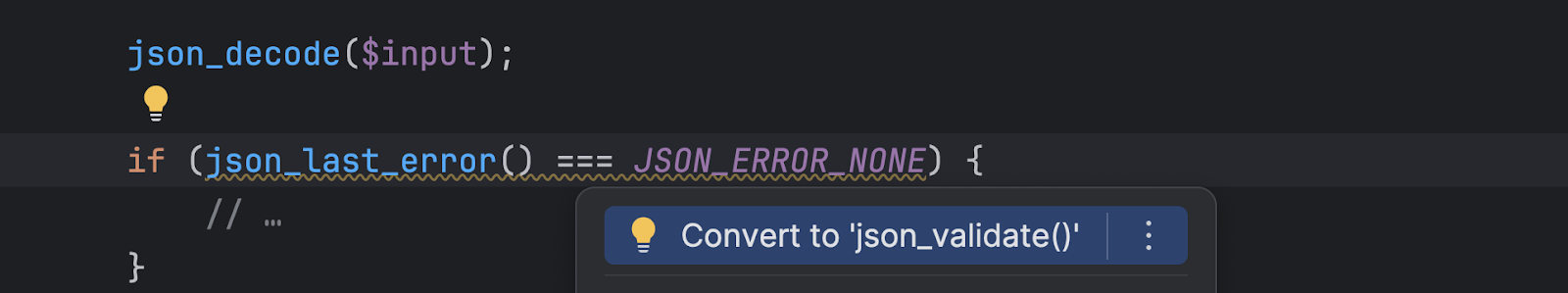 json_validate() 函数
