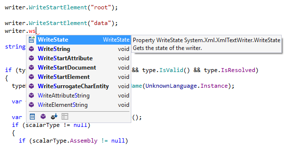 Symbol code completion in C# with CamelHumps support