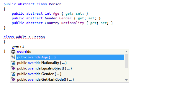 Generative code completion in ReSharper