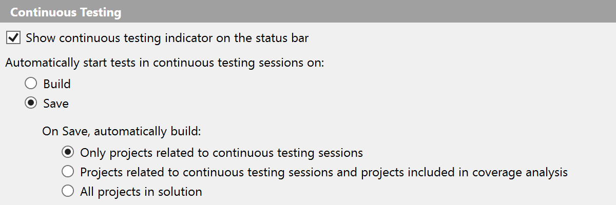 Improved Continuous Testing