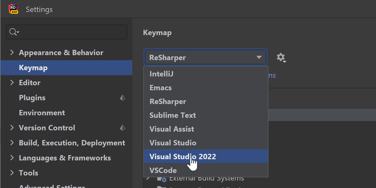 Visual Studio 2022 按键映射