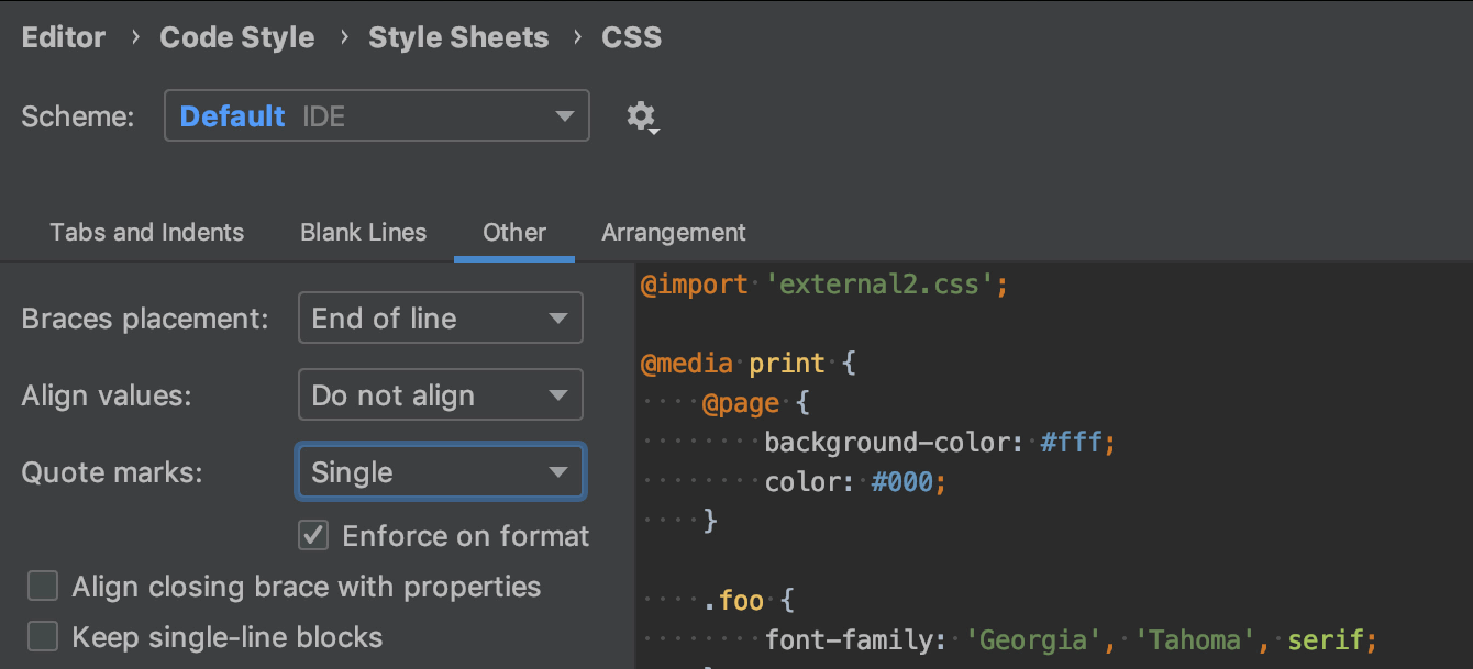 CSS 的引用样式设置