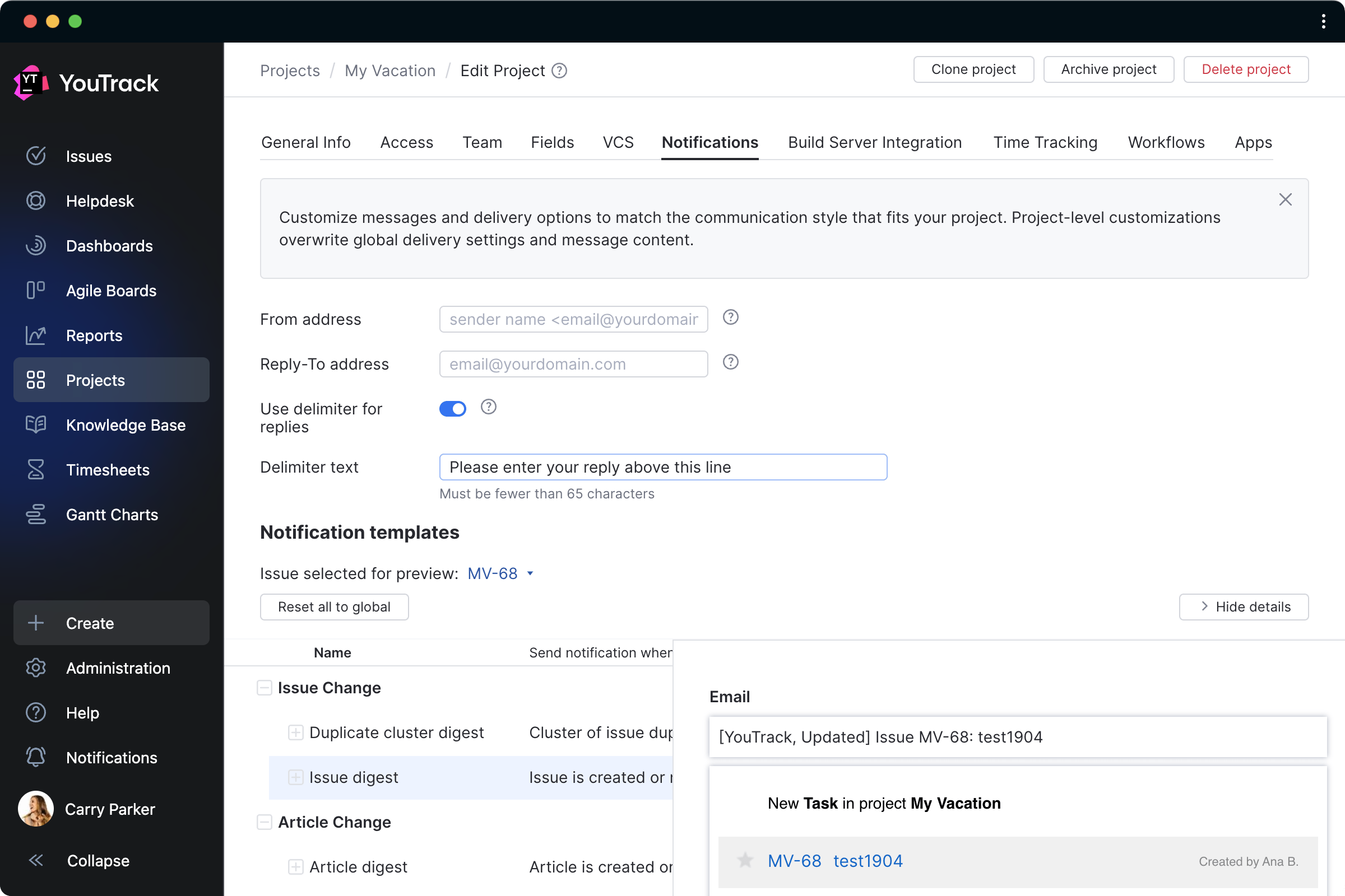 Stay updated with customized notifications