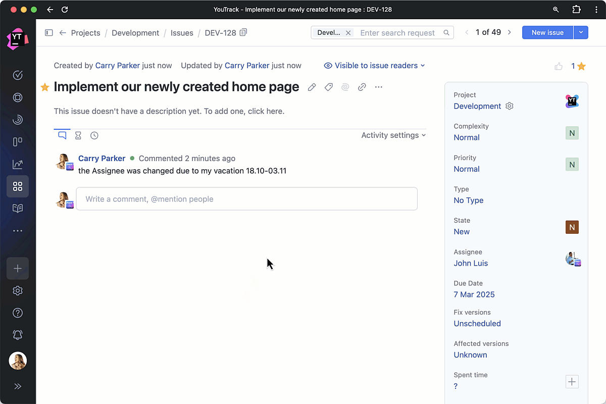Task Management - Features | YouTrack